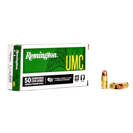 Remington 9mm Luger / Parabellum UMC Full Metal Jacket 147 Grain 50/Box