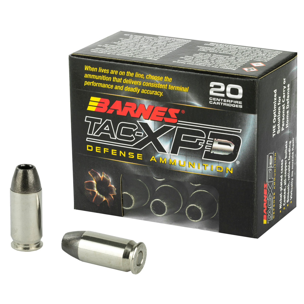 Barnes .45 ACP/Auto TAC-XPD +P Hollow Point 185 Grain 20/Box
