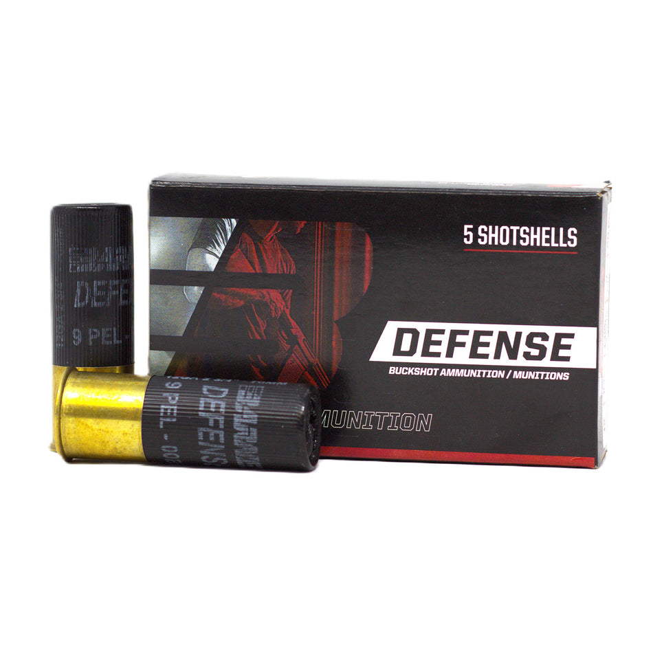 Barnes 12 Gauge Self Defense 9 pellets 00 Buck 1-1/8 oz 2.75 in 5/Box 1325 FPS