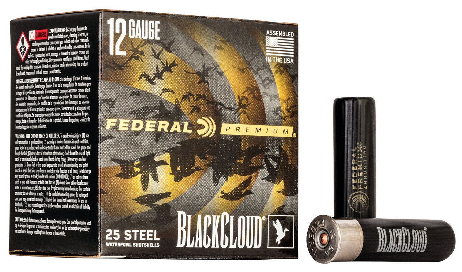 Federal 12 Gauge Premium Black Cloud FS #2 1-1/2 oz 3.5 in 25/Box