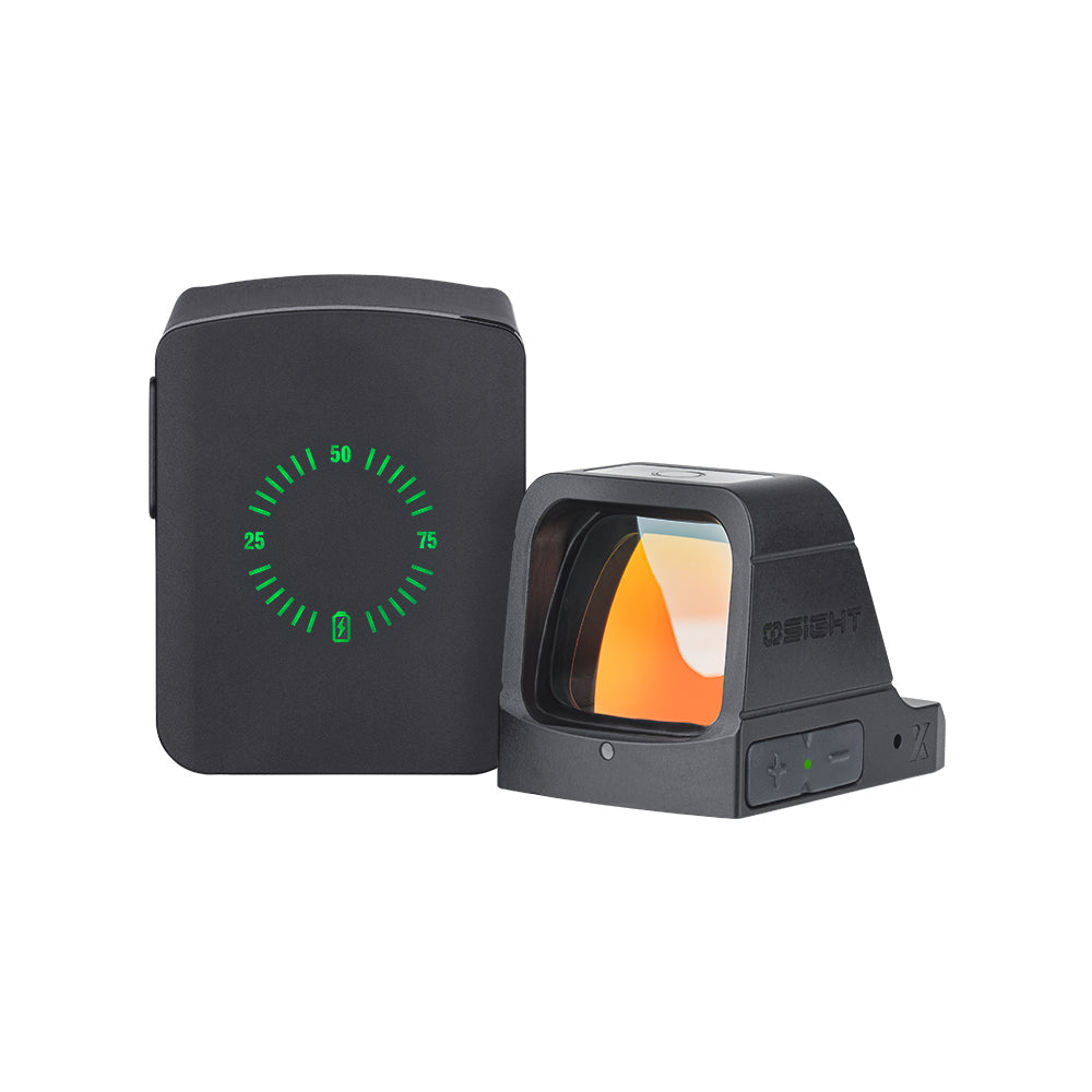 Osight X Black Anoidized 1x 3 MOA Red Dot/32 MOA Circle Reticle